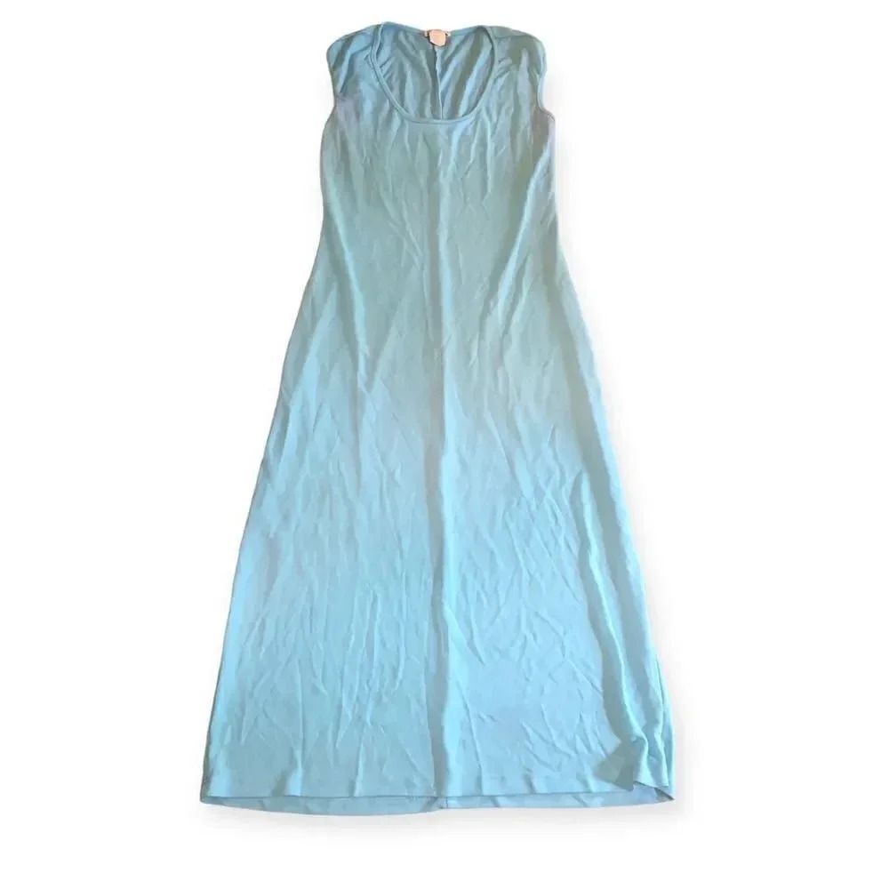 Y2k fitted aquamarine dress